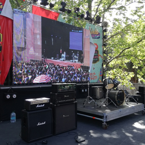 Arriendo de backline y amplificación profesional para festivales musicales